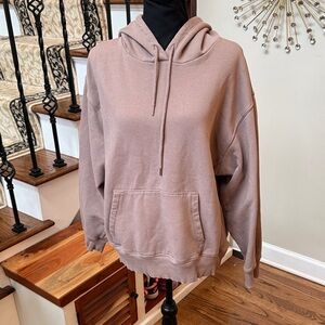 Victoria's Secret PINK Women's Hoodie Sweater -  Taupe S MED